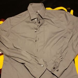 Mens Express Size Small Fitted Dress Shirt